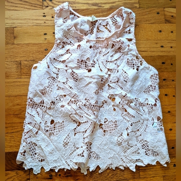 Caution To The Wind Tops - Caution to the Wind Lace Top